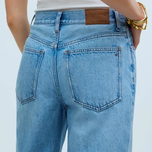 Madewell Tall Superwide-Leg Jeans in Ahern Wash: Airy Denim Edition 28T - Picture 5 of 10